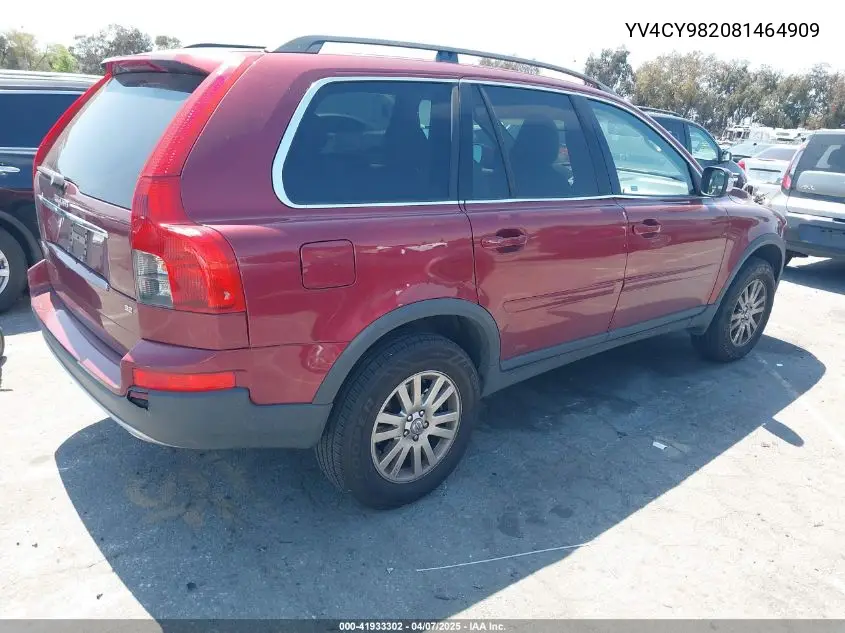 2008 Volvo Xc90 3.2 VIN: YV4CY982081464909 Lot: 41933302