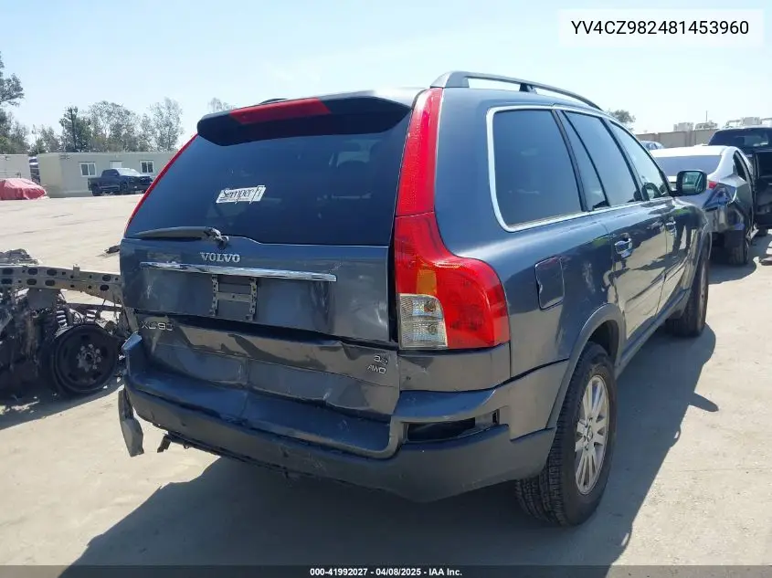 2008 Volvo Xc90 3.2 VIN: YV4CZ982481453960 Lot: 41992027