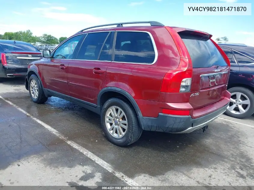 2008 Volvo Xc90 3.2 VIN: YV4CY982181471870 Lot: 42211562