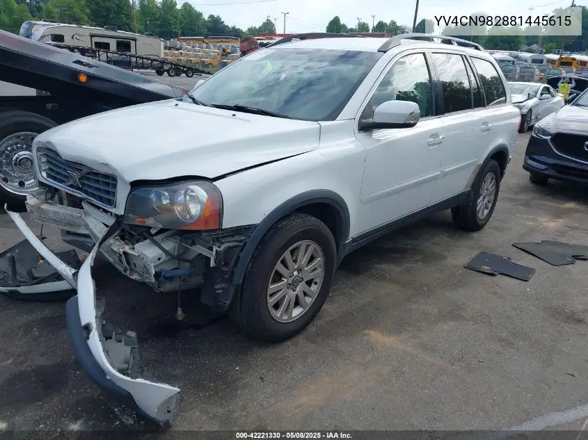 2008 Volvo Xc90 3.2 VIN: YV4CN982881445615 Lot: 42221330