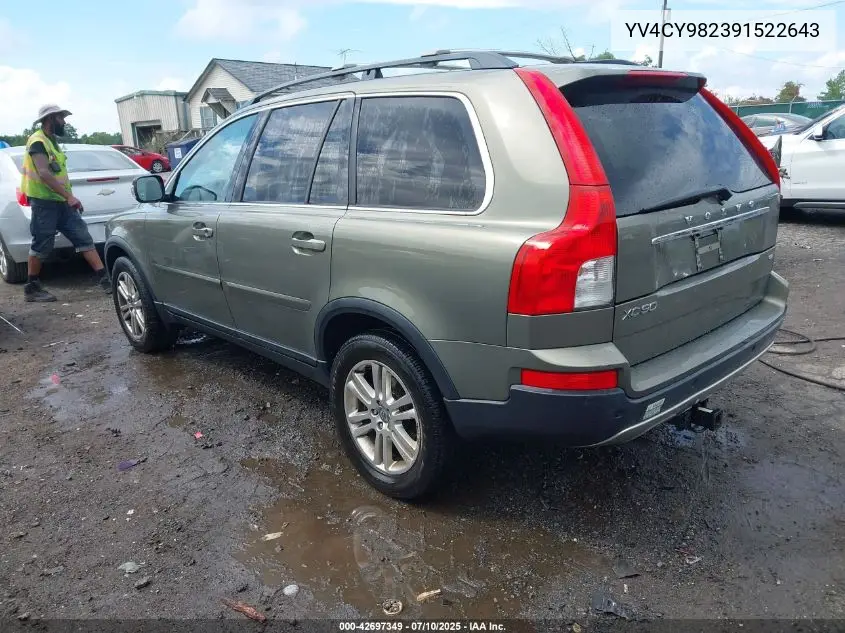 2009 Volvo Xc90 3.2 VIN: YV4CY982391522643 Lot: 42697349
