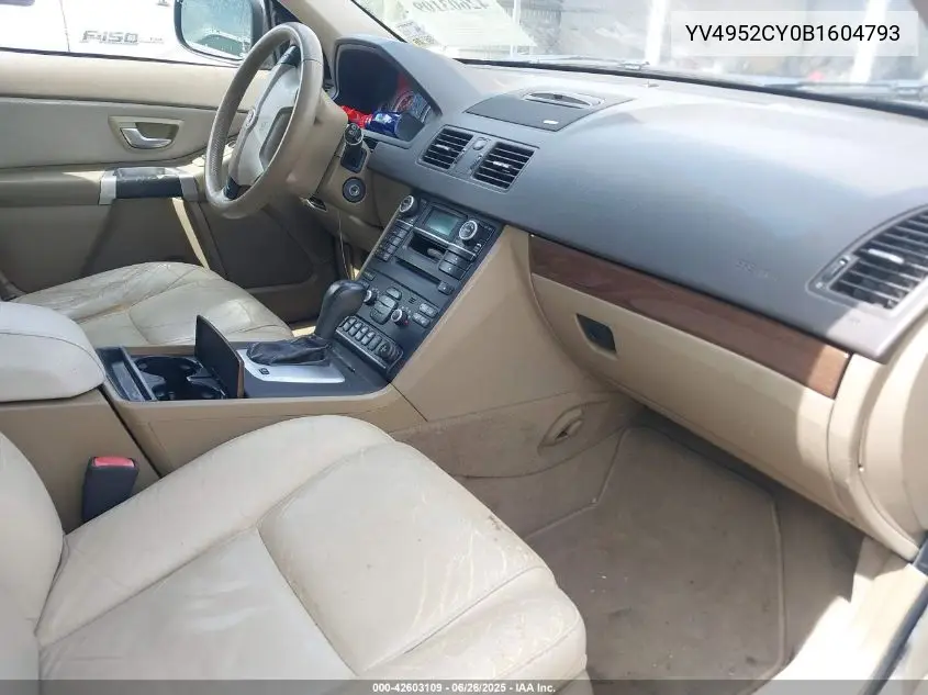 2011 Volvo Xc90 3.2 VIN: YV4952CY0B1604793 Lot: 42603109