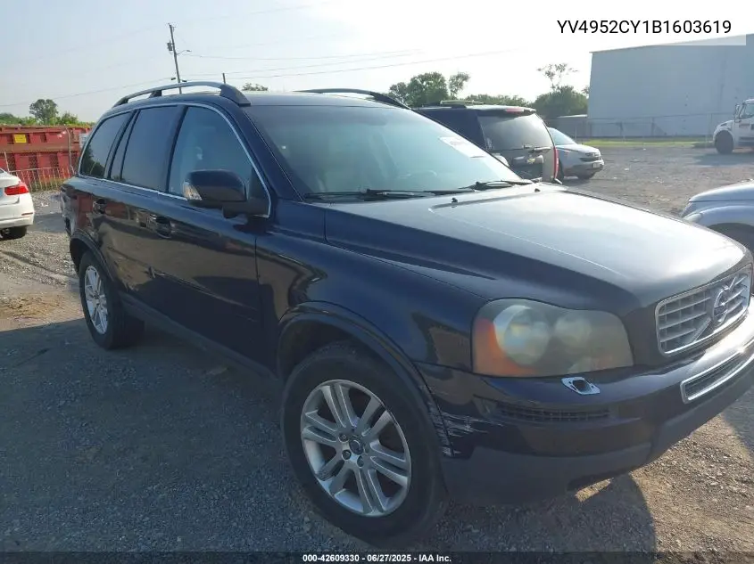 2011 Volvo Xc90 3.2 VIN: YV4952CY1B1603619 Lot: 42609330