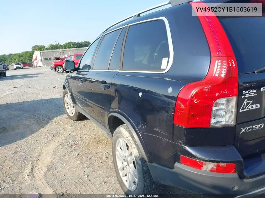 2011 Volvo Xc90 3.2 VIN: YV4952CY1B1603619 Lot: 42609330