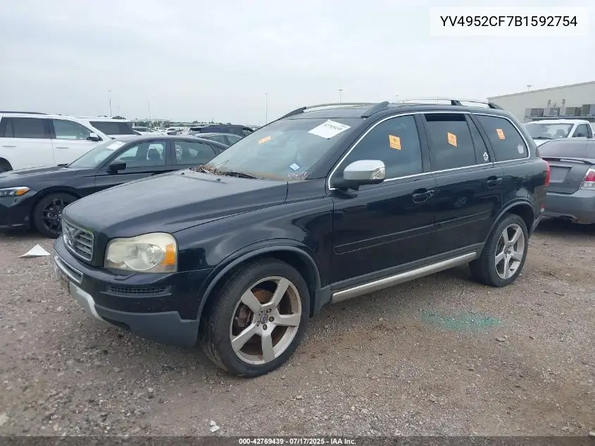 2011 Volvo Xc90 3.2 R-Design VIN: YV4952CF7B1592754 Lot: 42769439