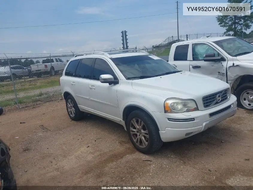 2013 Volvo Xc90 3.2/3.2 Platinum/3.2 Premier Plus VIN: YV4952CY6D1670591 Lot: 42589879