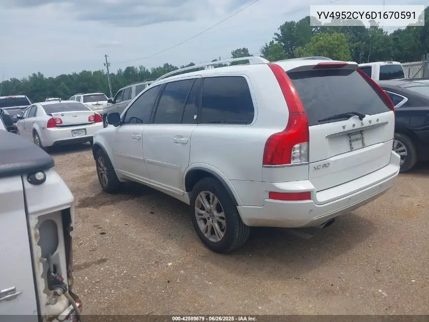 2013 Volvo Xc90 3.2/3.2 Platinum/3.2 Premier Plus VIN: YV4952CY6D1670591 Lot: 42589879