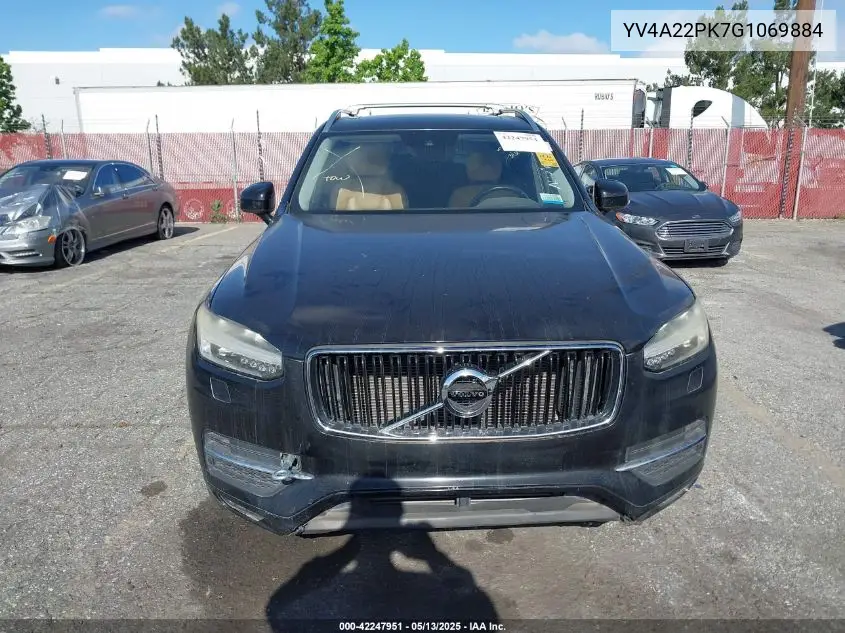 2016 Volvo Xc90 T6 Momentum VIN: YV4A22PK7G1069884 Lot: 42247951