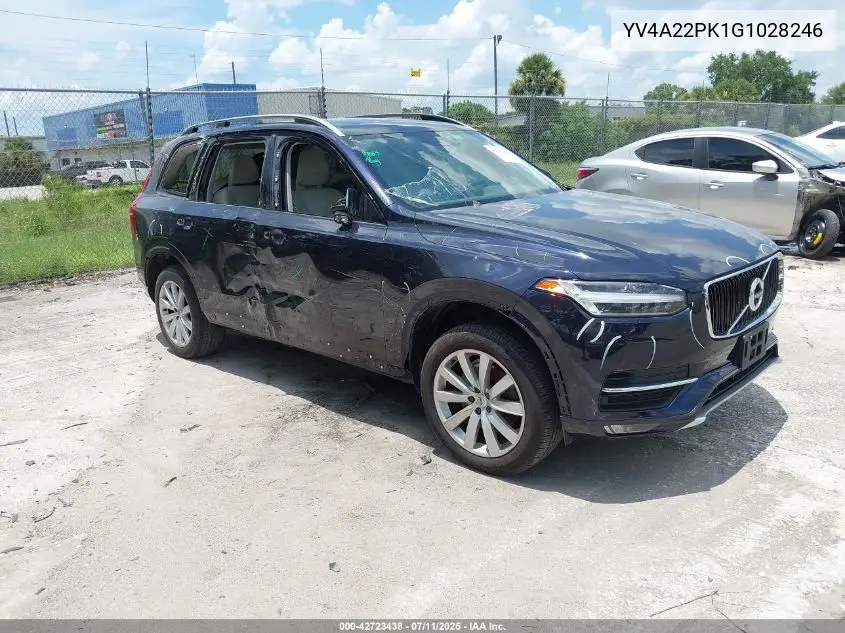 2016 Volvo Xc90 T6 Momentum VIN: YV4A22PK1G1028246 Lot: 42723438