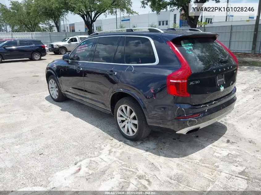 2016 Volvo Xc90 T6 Momentum VIN: YV4A22PK1G1028246 Lot: 42723438