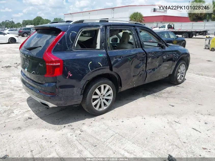2016 Volvo Xc90 T6 Momentum VIN: YV4A22PK1G1028246 Lot: 42723438