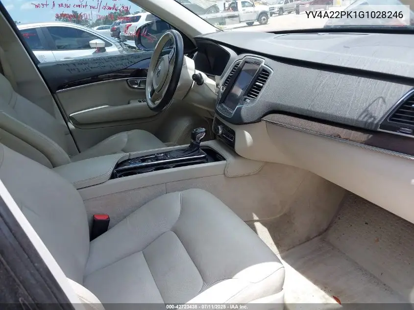 2016 Volvo Xc90 T6 Momentum VIN: YV4A22PK1G1028246 Lot: 42723438