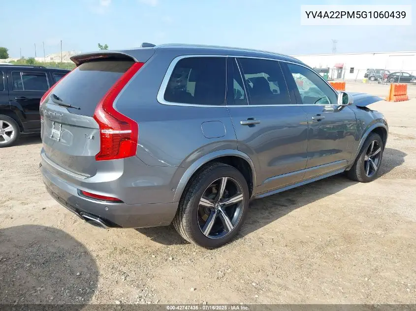 2016 Volvo Xc90 T6 R-Design VIN: YV4A22PM5G1060439 Lot: 42747436