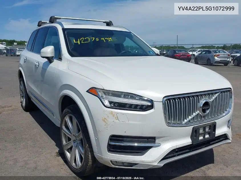 2016 Volvo Xc90 T6 Inscription VIN: YV4A22PL5G1072999 Lot: 42775934