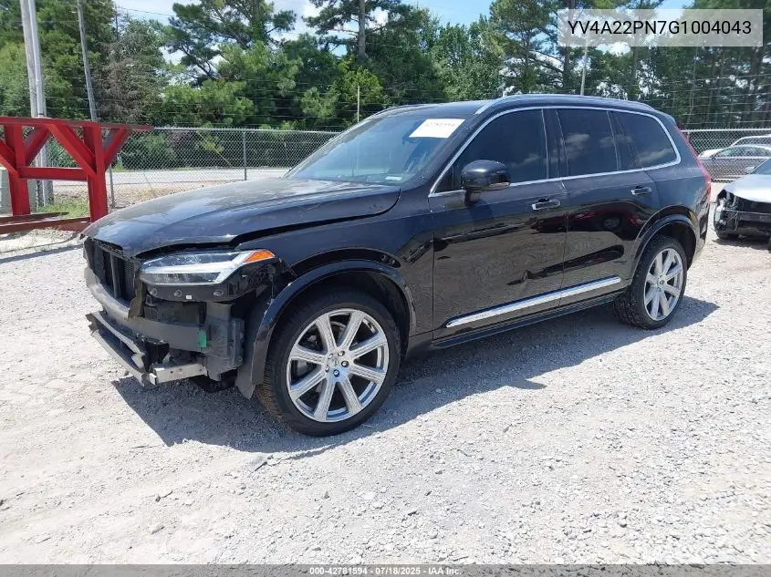 2016 Volvo Xc90 T6 First Edition VIN: YV4A22PN7G1004043 Lot: 42781594