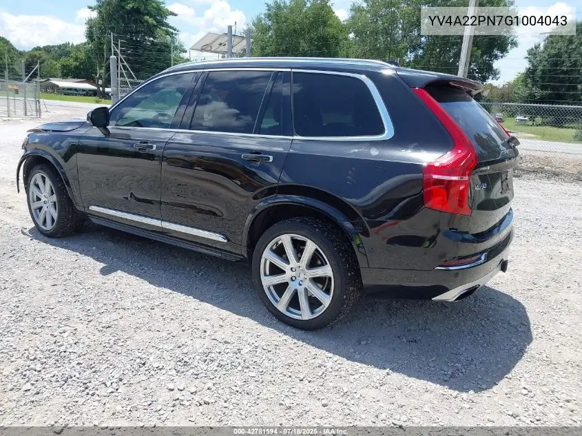 2016 Volvo Xc90 T6 First Edition VIN: YV4A22PN7G1004043 Lot: 42781594