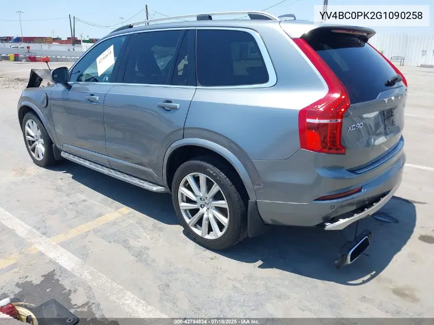 2016 Volvo Xc90 Hybrid T8 Momentum VIN: YV4BC0PK2G1090258 Lot: 42784834