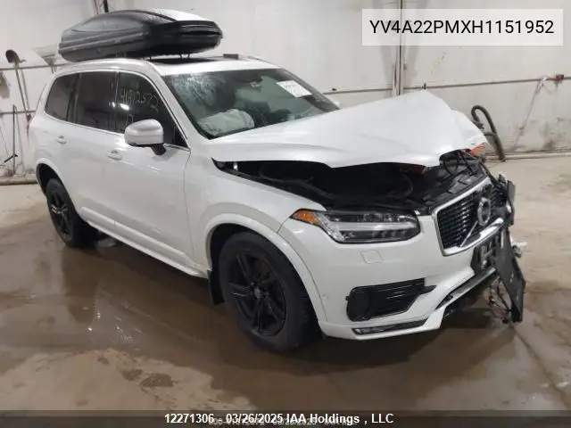 2017 Volvo Xc90 T6 VIN: YV4A22PMXH1151952 Lot: 12271306