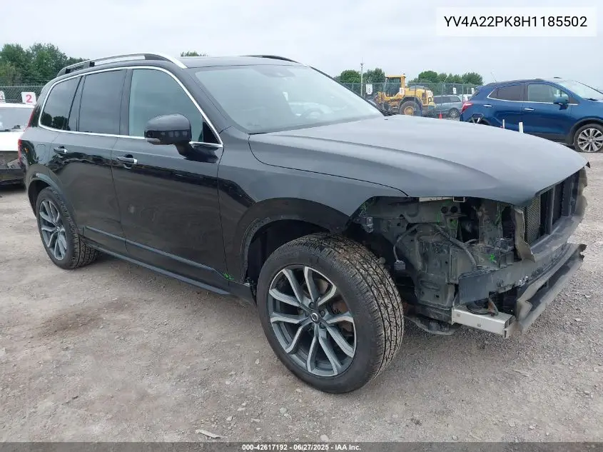 2017 Volvo Xc90 T6 Momentum VIN: YV4A22PK8H1185502 Lot: 42617192