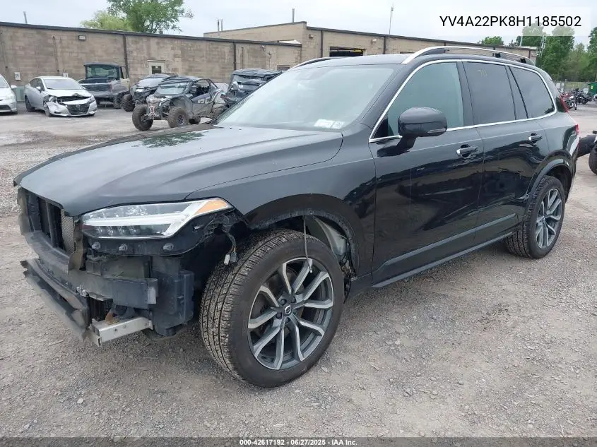 2017 Volvo Xc90 T6 Momentum VIN: YV4A22PK8H1185502 Lot: 42617192