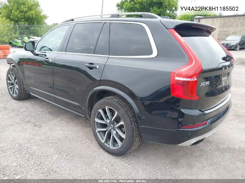 2017 Volvo Xc90 T6 Momentum VIN: YV4A22PK8H1185502 Lot: 42617192