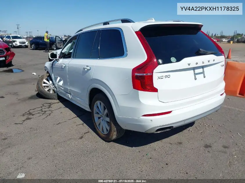 2017 Volvo Xc90 T6 Momentum VIN: YV4A22PKXH1178325 Lot: 42768121