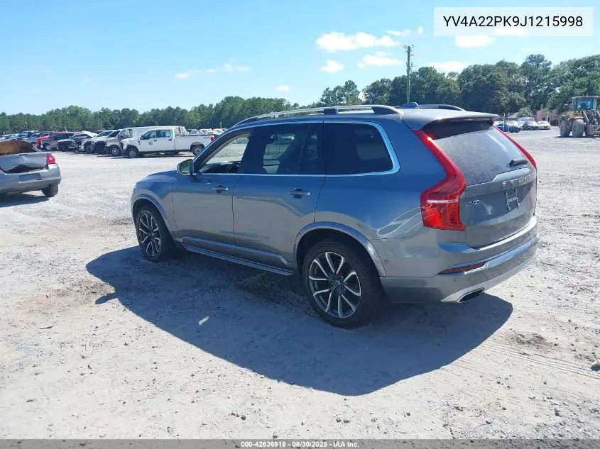 2018 Volvo Xc90 T6 Momentum VIN: YV4A22PK9J1215998 Lot: 42636918