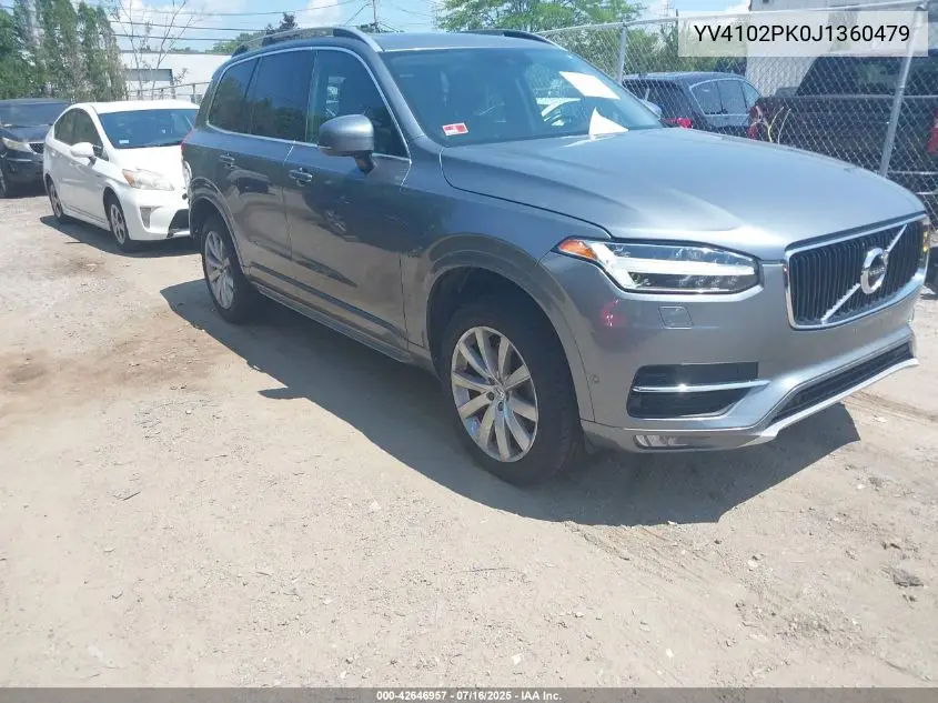 2018 Volvo Xc90 T5 Momentum VIN: YV4102PK0J1360479 Lot: 42646957