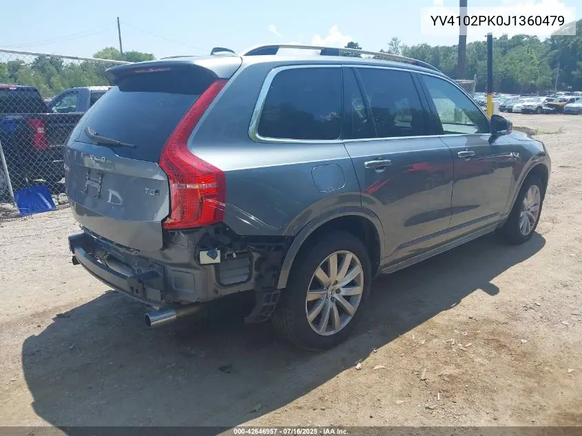 2018 Volvo Xc90 T5 Momentum VIN: YV4102PK0J1360479 Lot: 42646957
