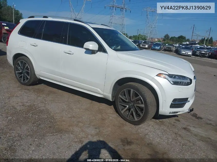 2018 Volvo Xc90 T6 Momentum VIN: YV4A22PK8J1390629 Lot: 42650228
