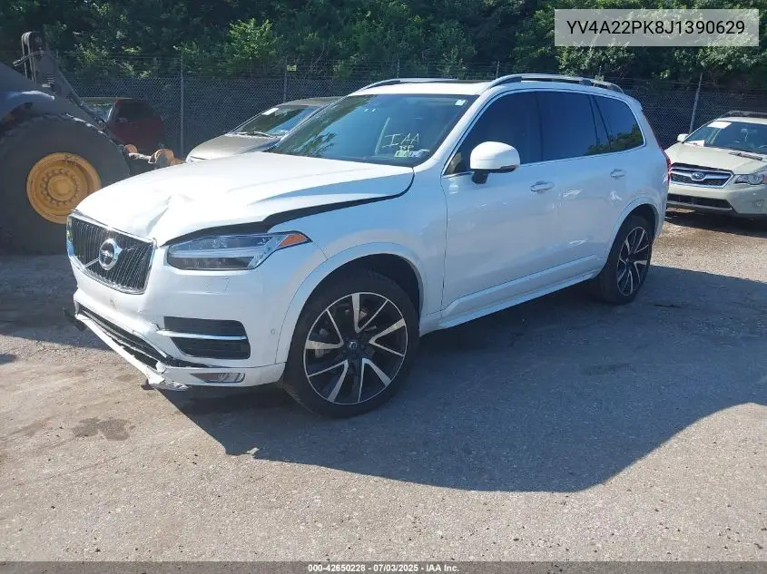 2018 Volvo Xc90 T6 Momentum VIN: YV4A22PK8J1390629 Lot: 42650228