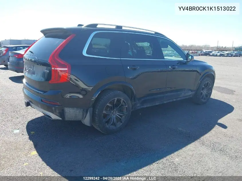 2019 Volvo Xc90 T8 VIN: YV4BR0CK1K1513022 Lot: 12299242