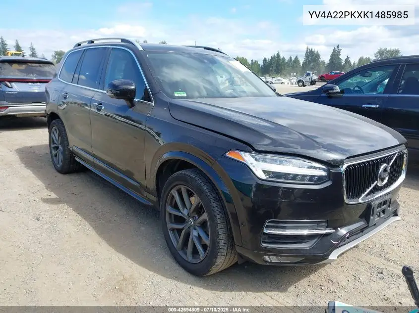 2019 Volvo Xc90 T6 Momentum VIN: YV4A22PKXK1485985 Lot: 42694809