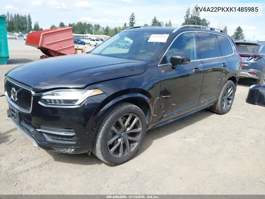 2019 Volvo Xc90 T6 Momentum VIN: YV4A22PKXK1485985 Lot: 42694809