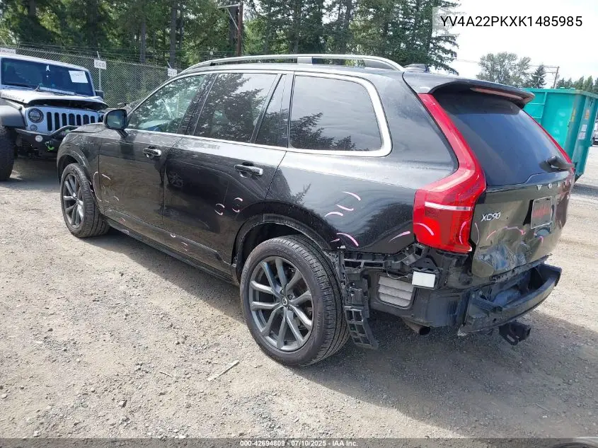 2019 Volvo Xc90 T6 Momentum VIN: YV4A22PKXK1485985 Lot: 42694809