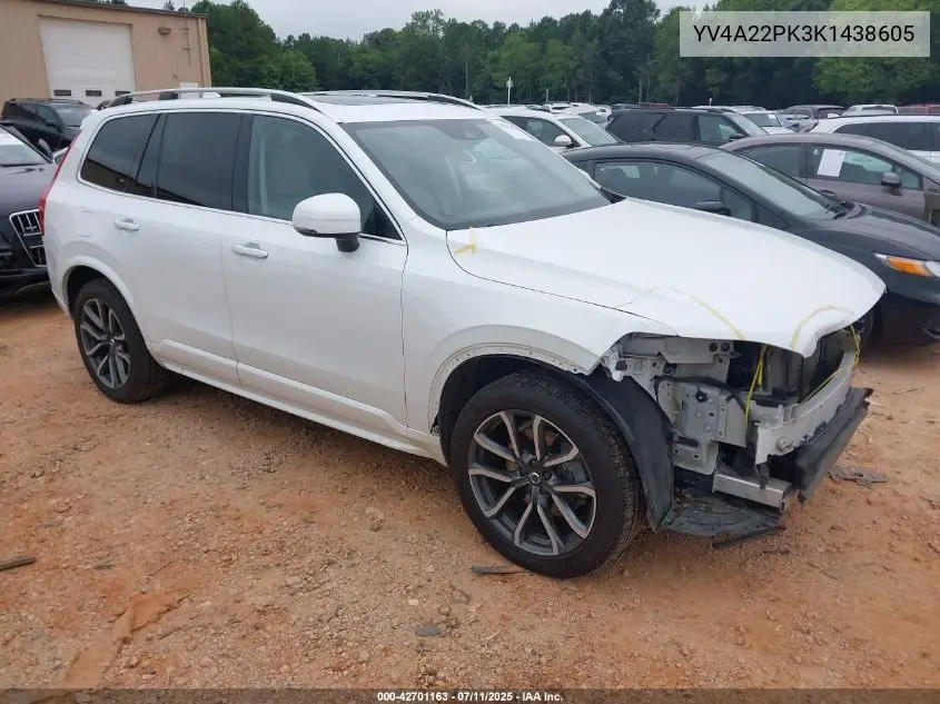 2019 Volvo Xc90 T6 Momentum VIN: YV4A22PK3K1438605 Lot: 42701163