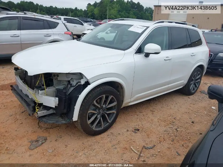 2019 Volvo Xc90 T6 Momentum VIN: YV4A22PK3K1438605 Lot: 42701163