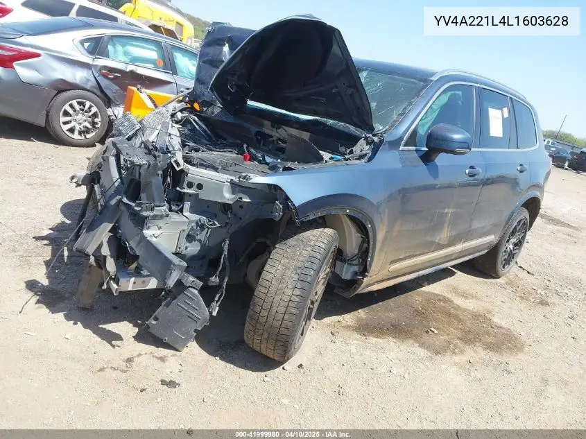 2020 Volvo Xc90 T6 Inscription 6 Passenger VIN: YV4A221L4L1603628 Lot: 41999980