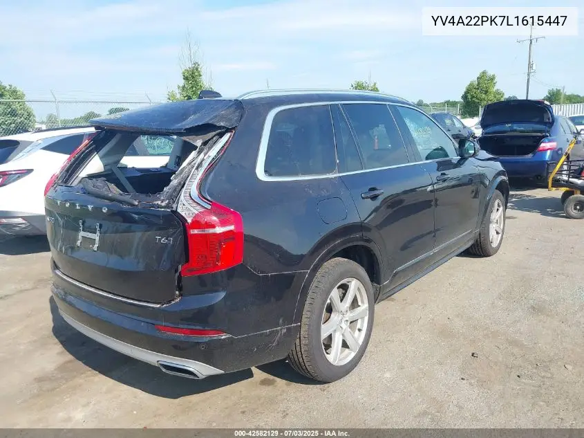 2020 Volvo Xc90 T6 Momentum 7 Passenger VIN: YV4A22PK7L1615447 Lot: 42582129