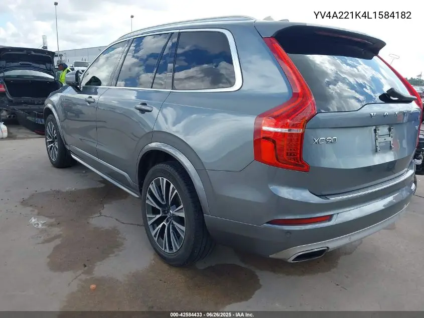 2020 Volvo Xc90 T6 Momentum 6 Passenger VIN: YV4A221K4L1584182 Lot: 42584433