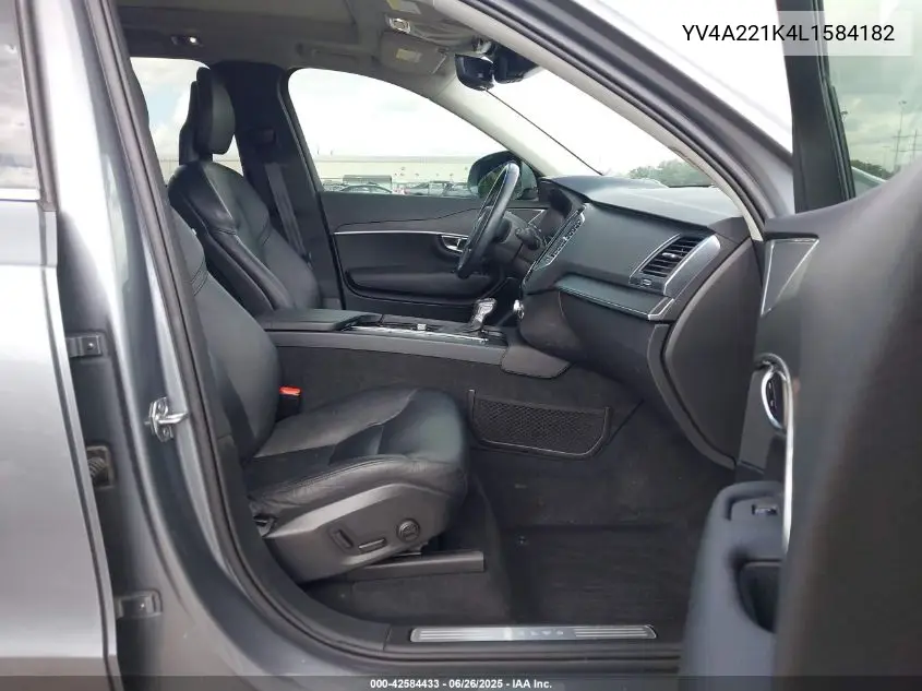 2020 Volvo Xc90 T6 Momentum 6 Passenger VIN: YV4A221K4L1584182 Lot: 42584433