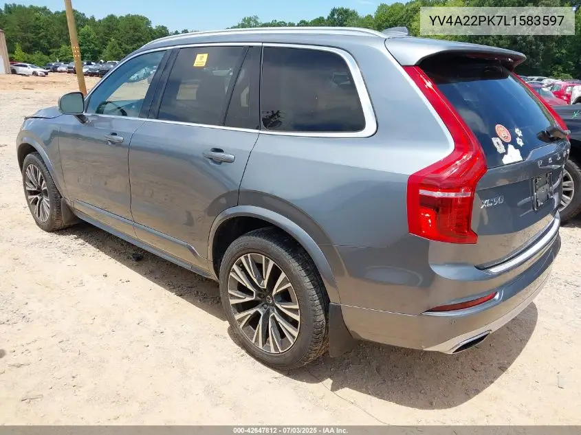 2020 Volvo Xc90 T6 Momentum 7 Passenger VIN: YV4A22PK7L1583597 Lot: 42647812