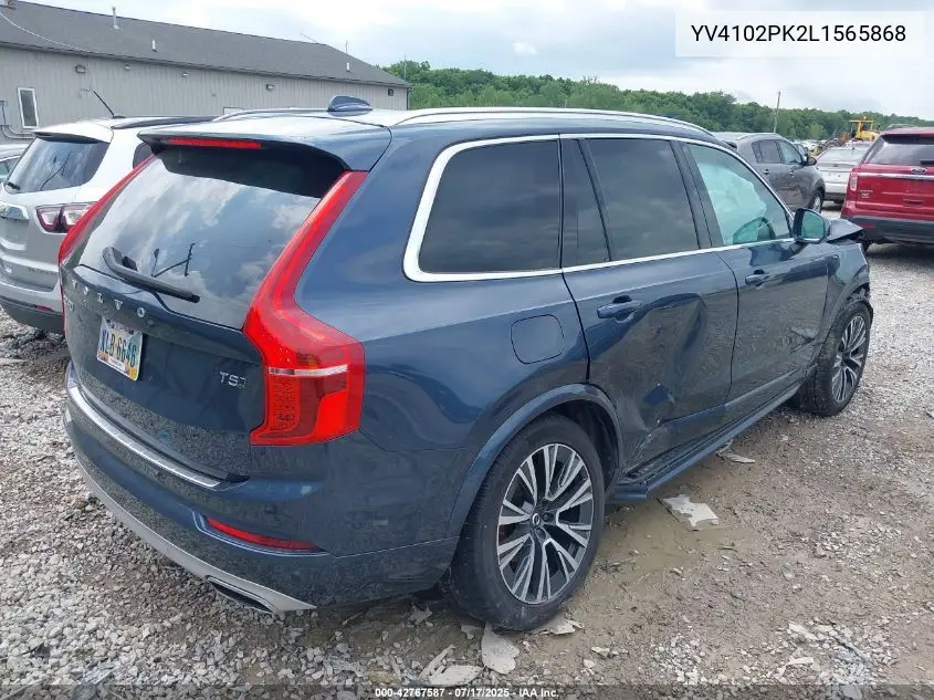 2020 Volvo Xc90 T5 Momentum 7 Passenger VIN: YV4102PK2L1565868 Lot: 42767587
