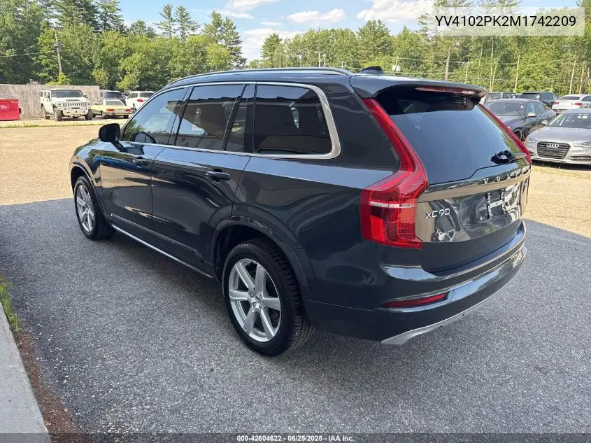 2021 Volvo Xc90 T5 Momentum VIN: YV4102PK2M1742209 Lot: 42604622