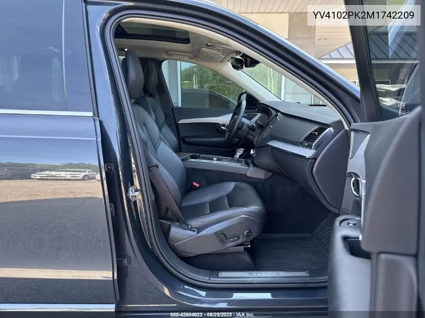 2021 Volvo Xc90 T5 Momentum VIN: YV4102PK2M1742209 Lot: 42604622