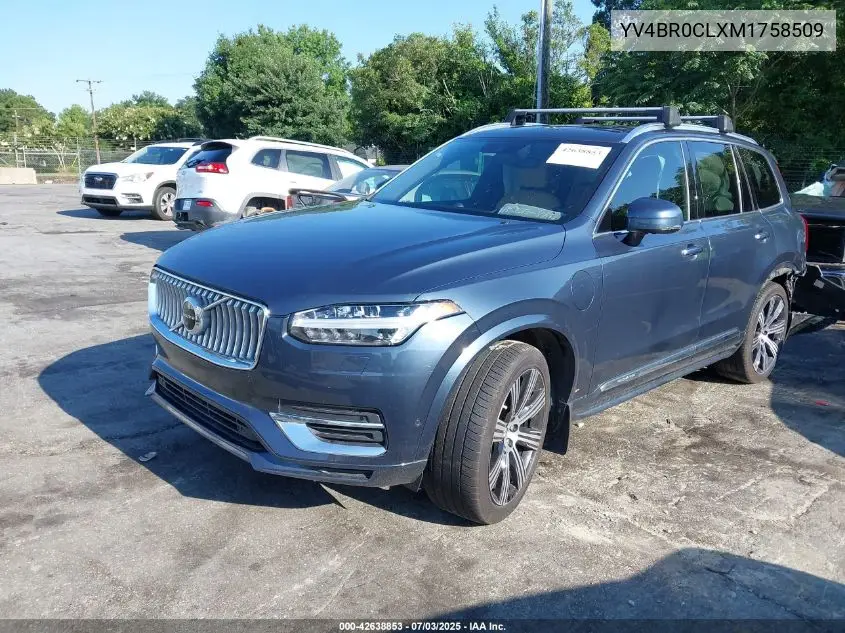2021 Volvo Xc90 T8 Recharge Inscription VIN: YV4BR0CLXM1758509 Lot: 42638853