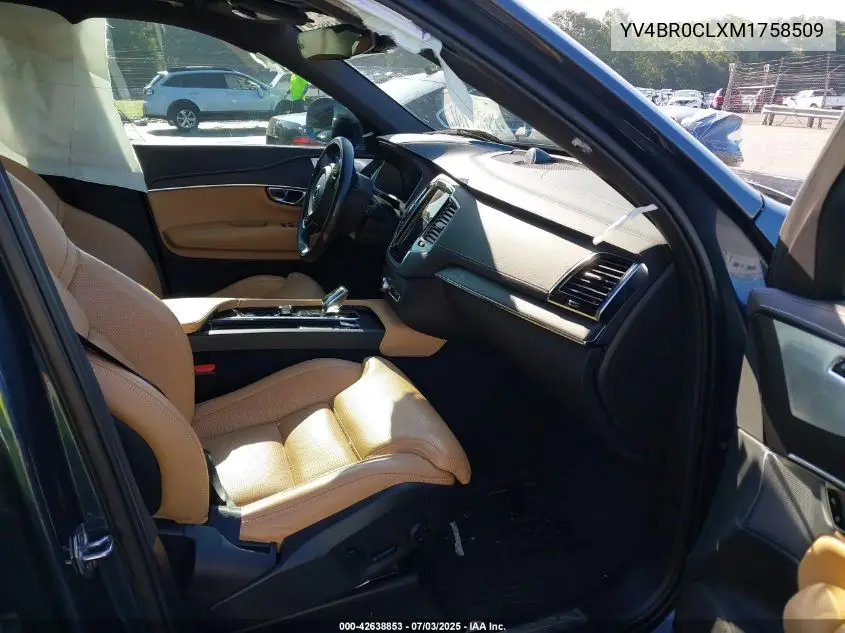 2021 Volvo Xc90 T8 Recharge Inscription VIN: YV4BR0CLXM1758509 Lot: 42638853
