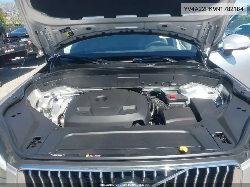 2022 Volvo Xc90 T6 Momentum VIN: YV4A22PK9N1782184 Lot: 42032776