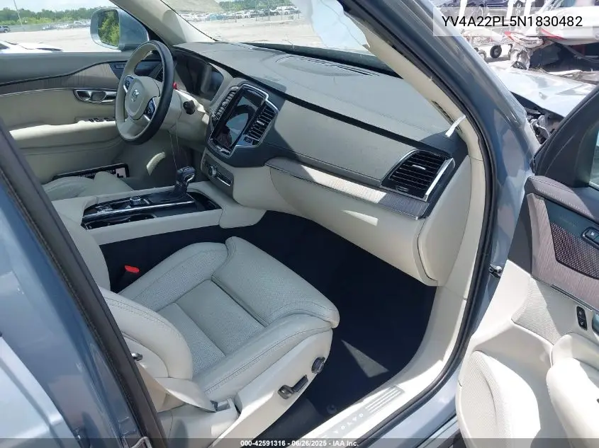 2022 Volvo Xc90 T6 Inscription 7 Passenger VIN: YV4A22PL5N1830482 Lot: 42591316
