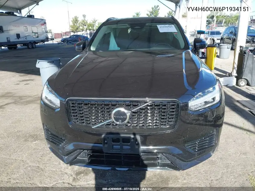 2023 Volvo Xc90 T8 Plus Dark Theme 7-Seater VIN: YV4H60CW6P1934151 Lot: 42690505